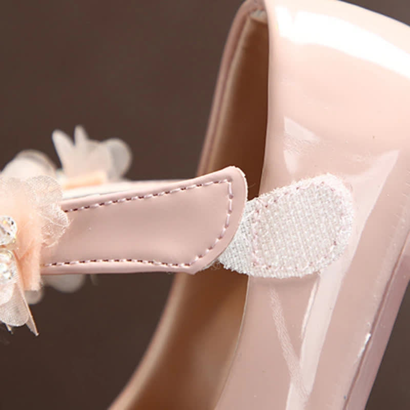 Solid Rosette Almond Toe Mary Janes - image 8