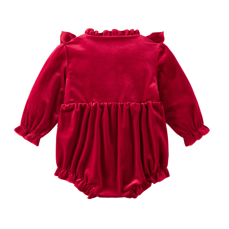 [Archive Sale] Velvet With Hat Long Sleeve Crop Bodysuit - image 3