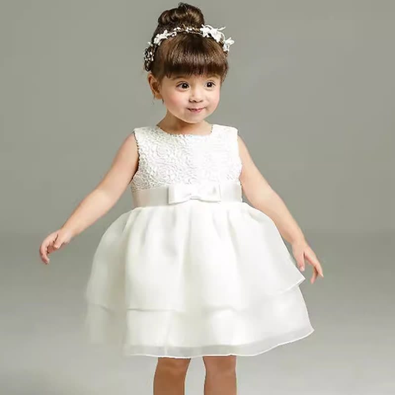 Mesh Bow Sleeveless Midi Dresses - image 3