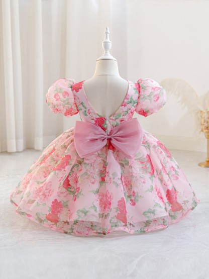 Organza Bow Sleeveless Short Dresses - image 6