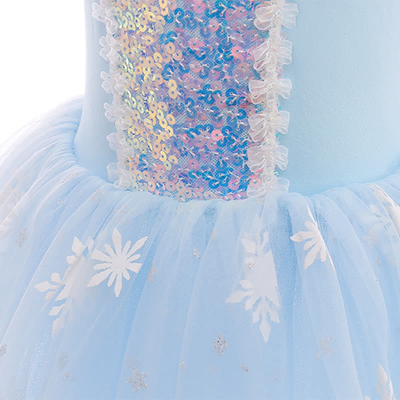 Cotton & Mesh Stamped Silver Ballet Short Sleeve Midi Dresses - image 5