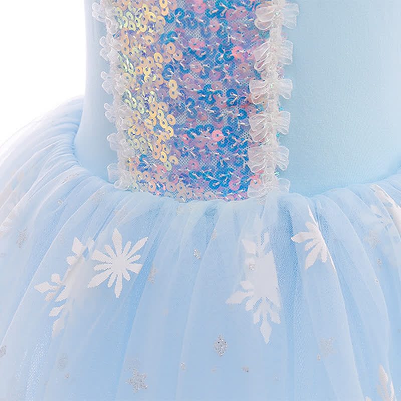 Cotton & Mesh Stamped Silver Ballet Short Sleeve Midi Dresses - image 5