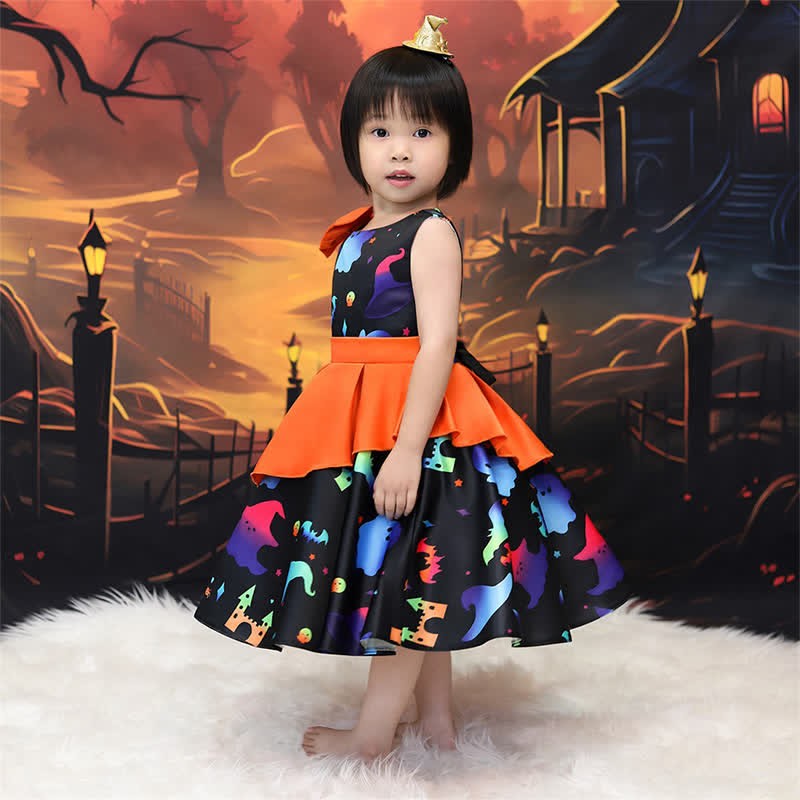 Satin Bow Pleated Sleeveless Mid-long Dresses - image 11