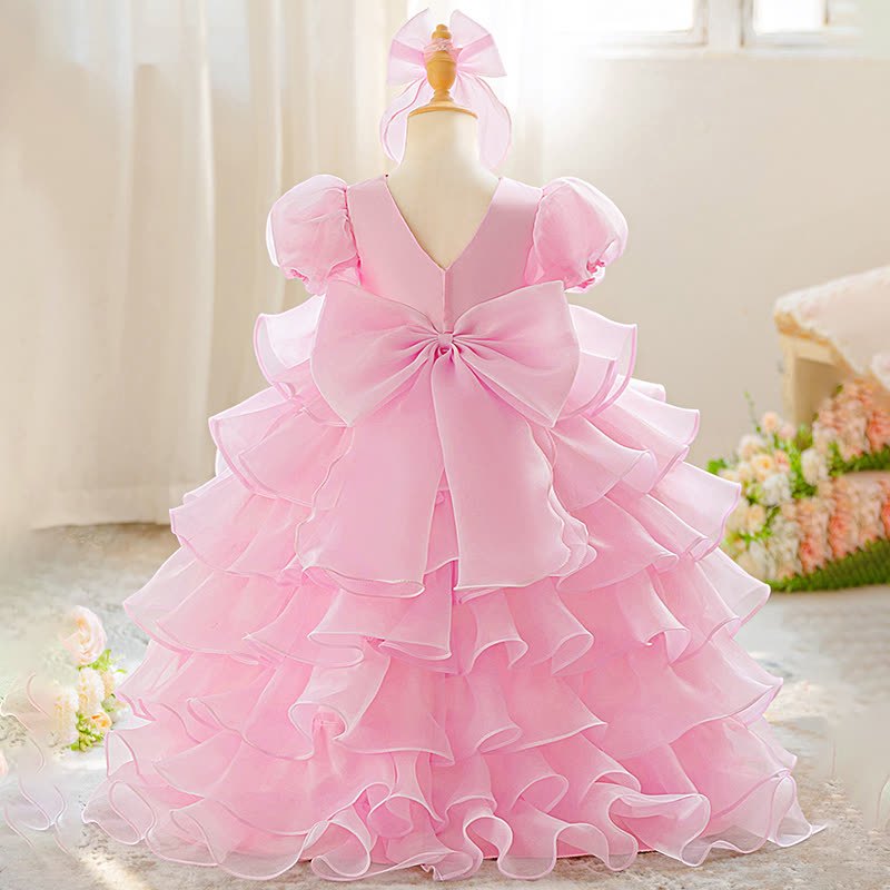 [Archive Sale] Mesh Bow Short Sleeve Maxi Dresses - image 3