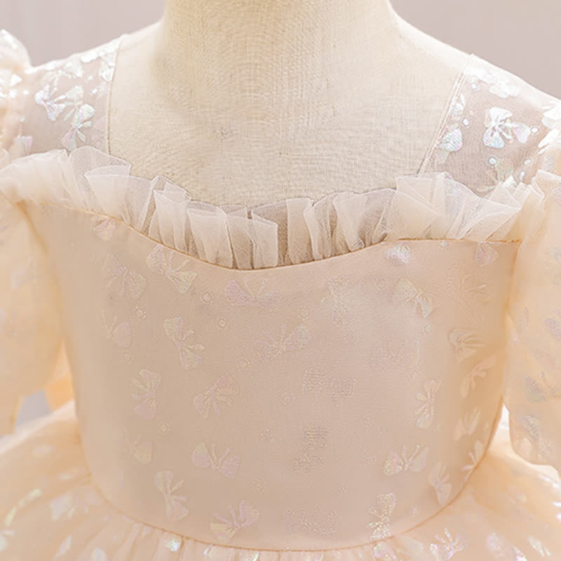 Mesh Piping Short Sleeve Midi Dresses - image 4