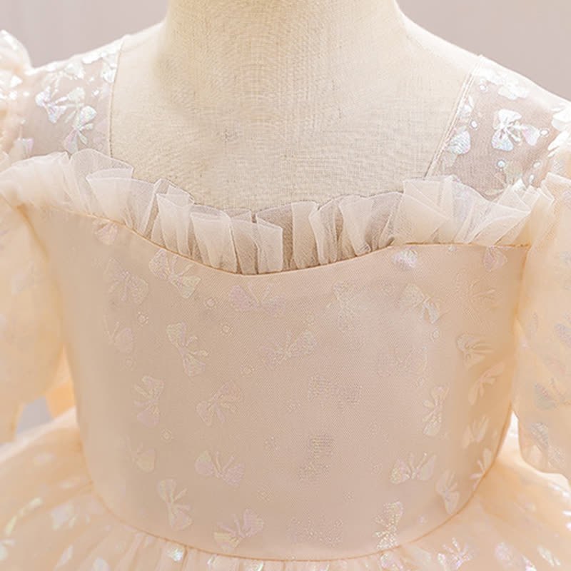 Mesh Piping Short Sleeve Midi Dresses - image 4