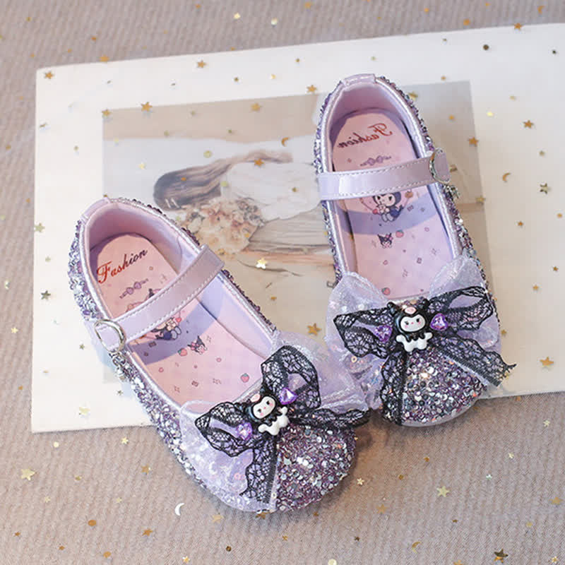 Solid Bow Sequins Round Toe Flats  - image 4