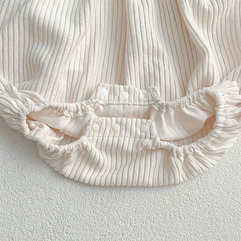 Corduroy Ditsy Floral Long Sleeve Mid-long Dresses&Bodysuit - image 30