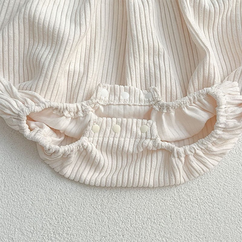 Corduroy Ditsy Floral Long Sleeve Mid-long Dresses&Bodysuit - image 30