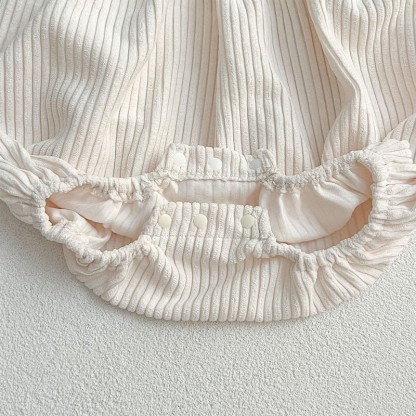 Corduroy Ditsy Floral Long Sleeve Mid-long Dresses&Bodysuit - image 30