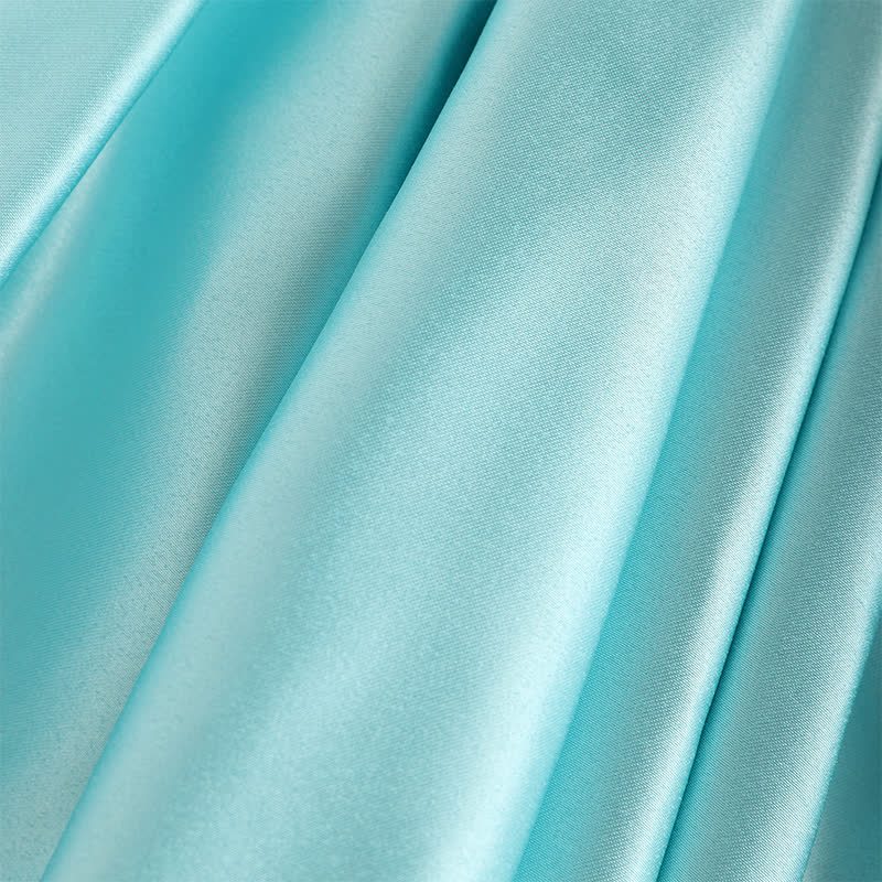 Chemical Fiber Blend Imitation Pearls Bow Sleeveless Mid-long Dresses - image 19