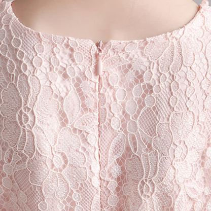 Lace Pearl Applique Long Sleeve Midi Dresses - image 10