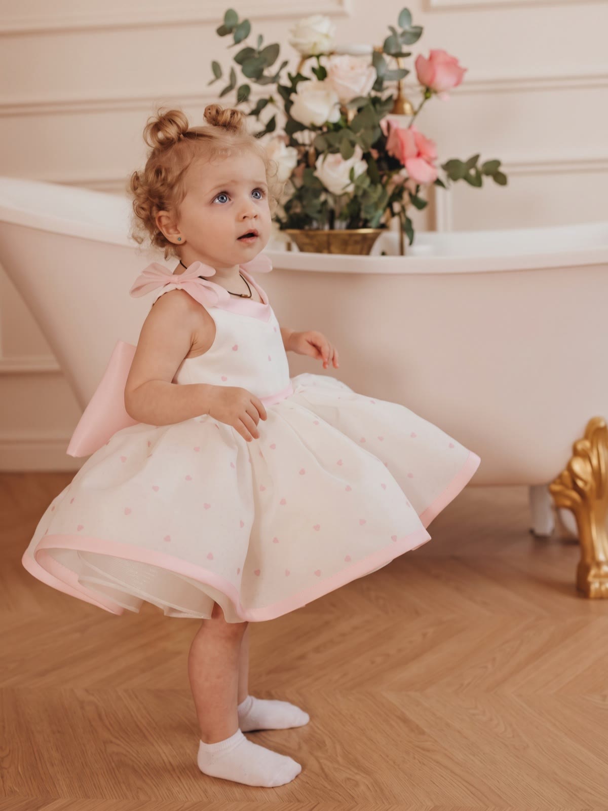 Organza Bow Sleeveless Short Dresses - image 3