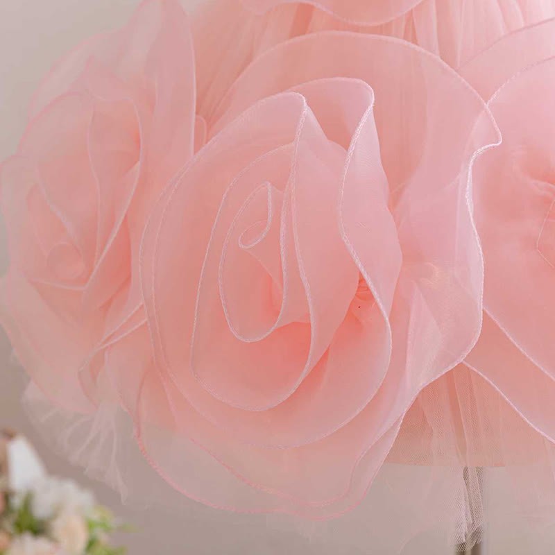 Mesh Rosette Sequins Sleeveless Mid-long Dresses - image 7