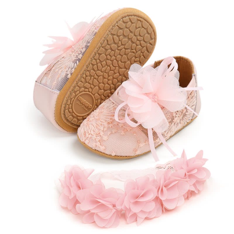 Solid Rosette Round Toe Flats - image 33