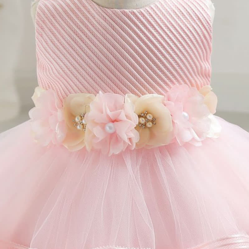 Mesh Rosette Sleeveless Midi Dresses - image 8