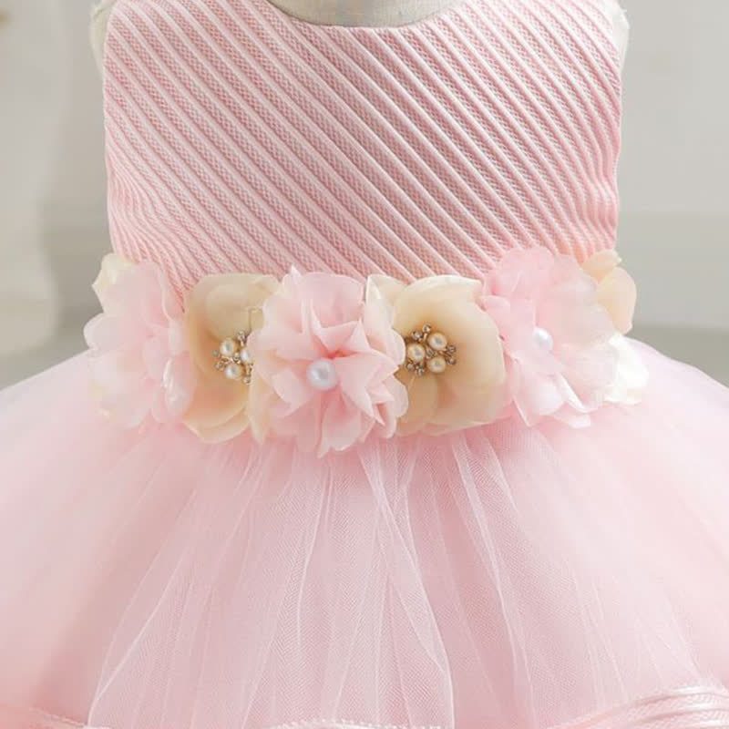 Mesh Rosette Sleeveless Midi Dresses - image 8