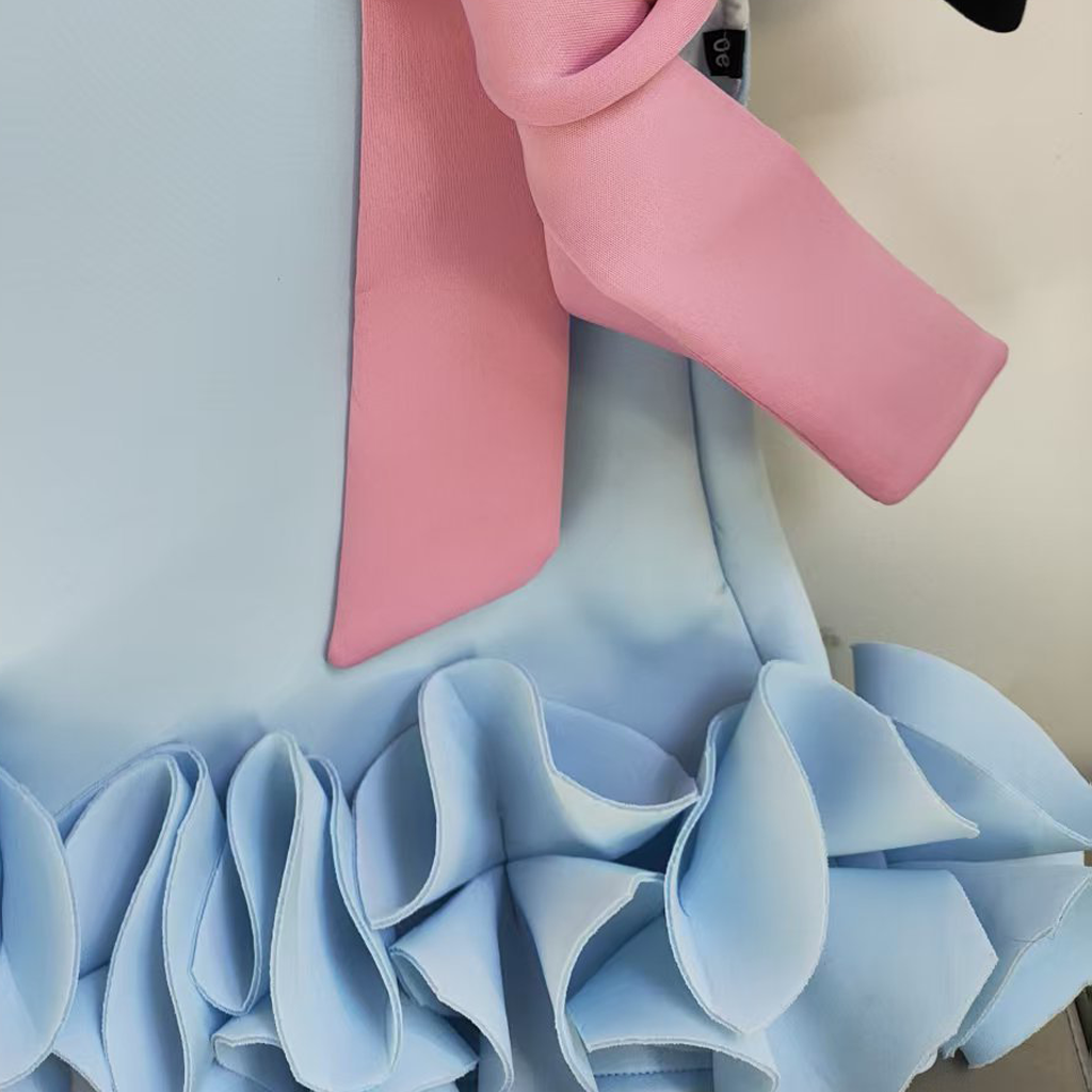 SCUBA KNIT Bow Sleeveless Midi Dresses - image 20