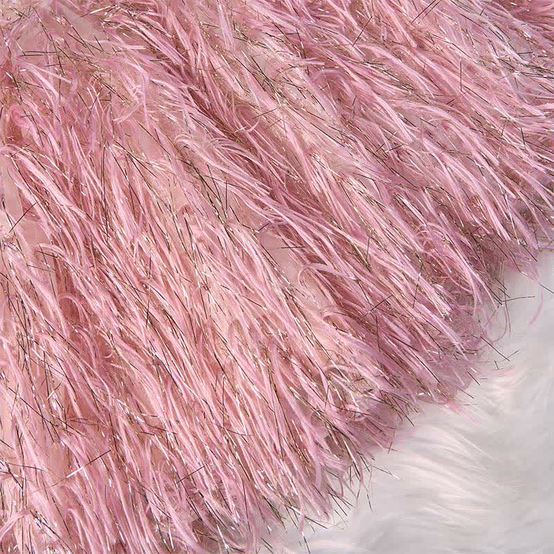 Beaded Tassel Puff Sleeve Mid-long Dresses - image 15