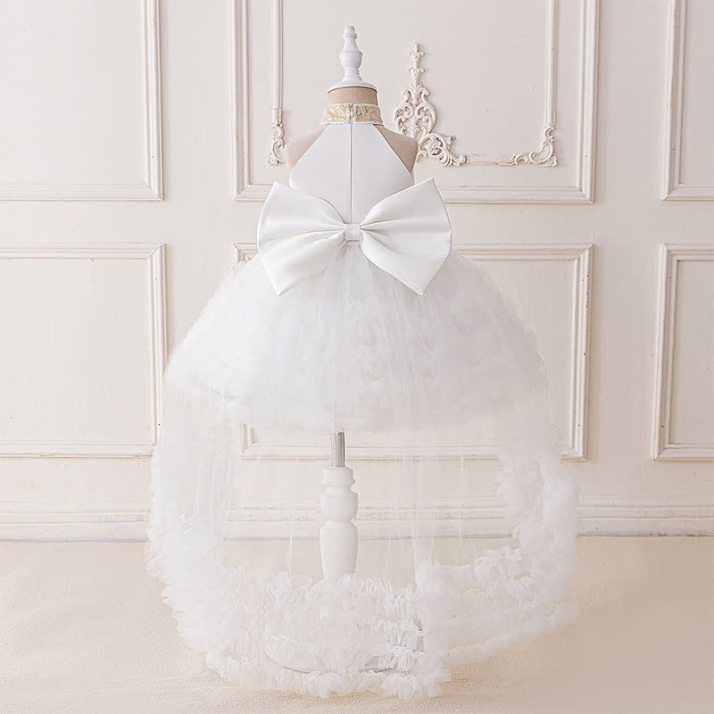 Mesh Bow Sequins Sleeveless Maxi Dresses - image 12