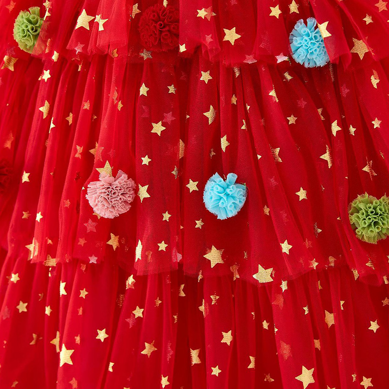 Mesh Folds Sleeveless Mid-long Dresses - image 16