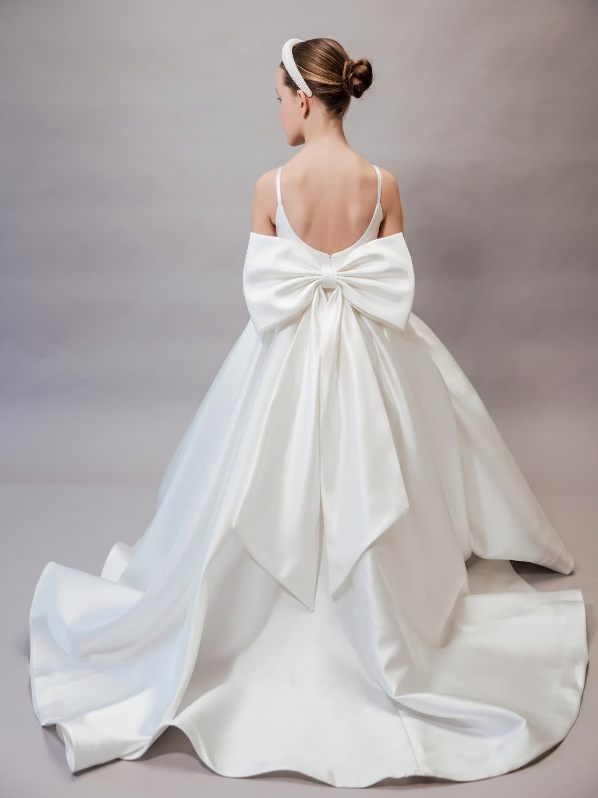 Satin Bow Sleeveless Maxi Dresses - image 13