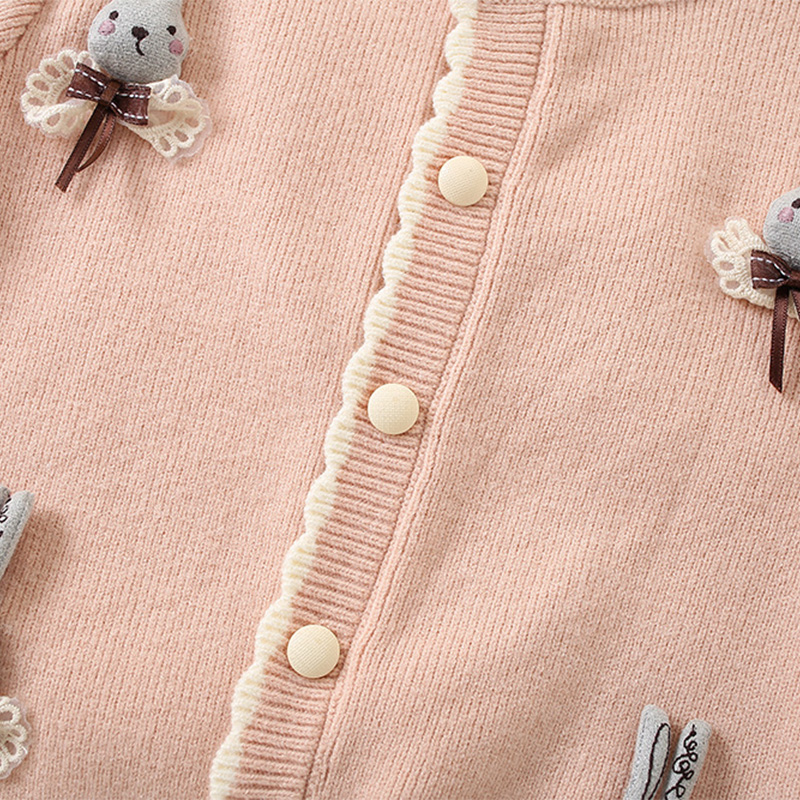 Knitting Embellished Long Sleeve Regular Two-piece Set - image 6