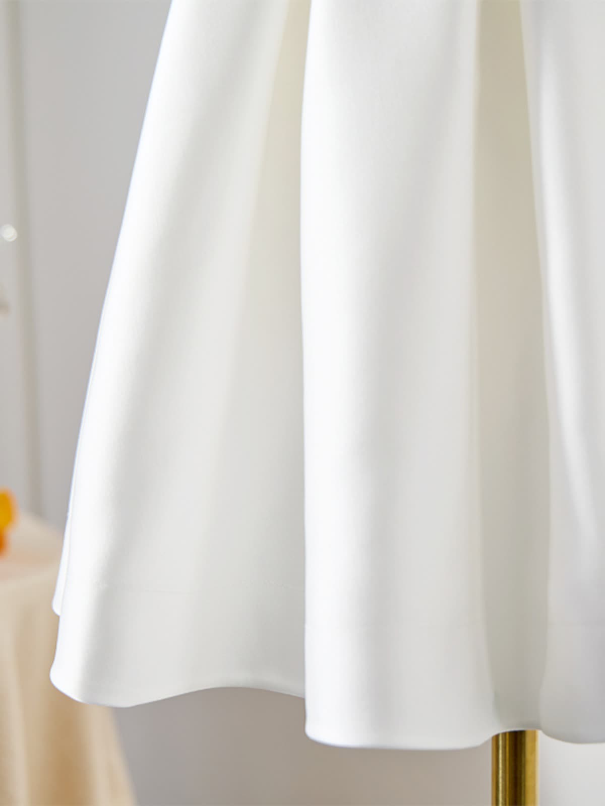 Satin Bow Sleeveless Mid-long Dresses - image 8