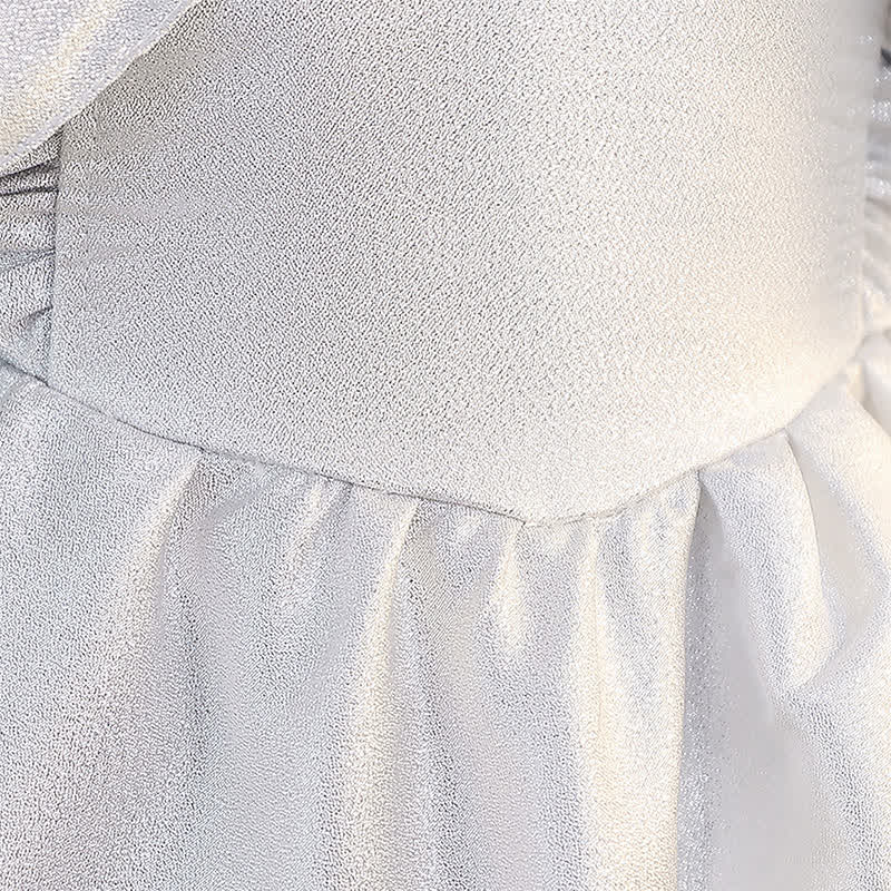 Silk-blend Bow Sleeveless Short Dresses - image 7