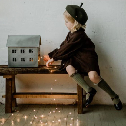 Solid Braided Design Socks - image 13