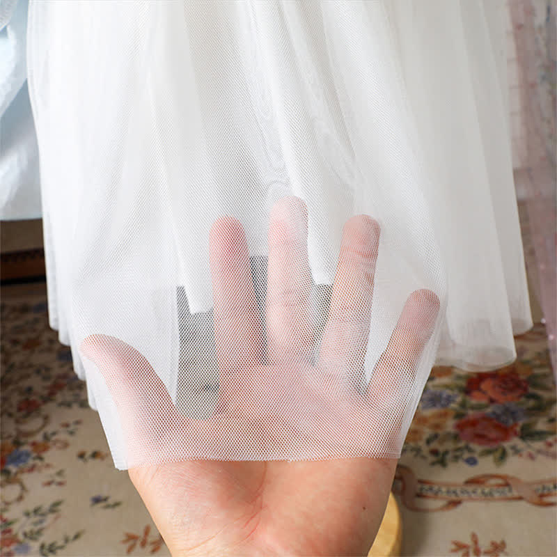 [Archive Sale] Chemical Fiber Blend Jacquard Short Sleeve Mid-long Dresses - image 7