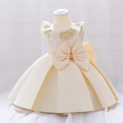 Satin Bow Sleeveless Midi Dresses - image 17