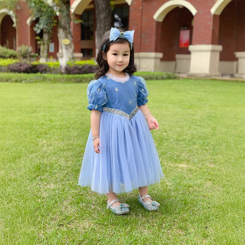 Mesh Hollow Out Short Sleeve Long Dresses - image 4