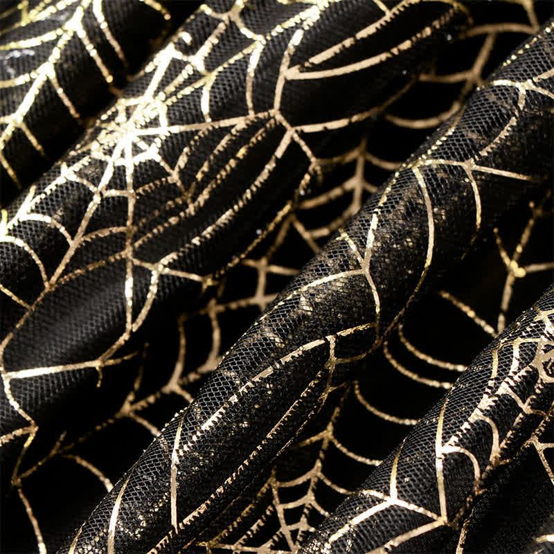 Satin Halloween Painting Maxi Dresses - image 14