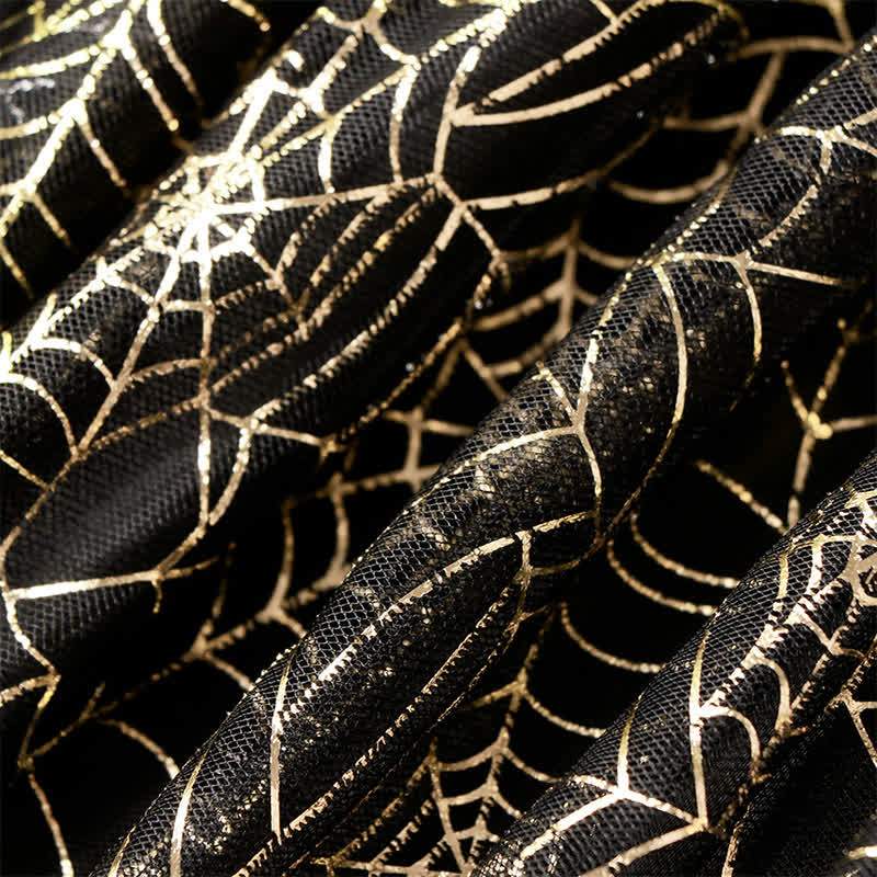 Satin Halloween Painting Maxi Dresses - image 14