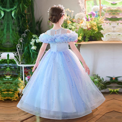 Mesh Fluffy Sleeveless Maxi Dresses - image 5