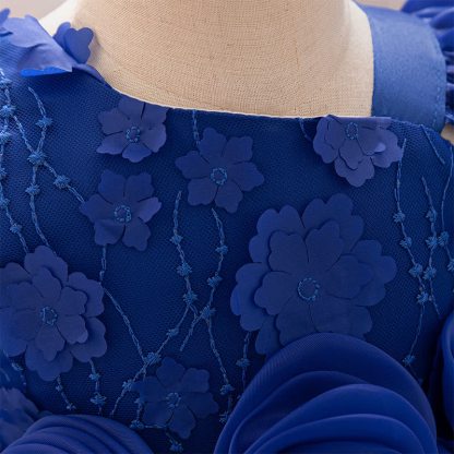 Organza Ruched Short Sleeve Midi Dresses - image 12