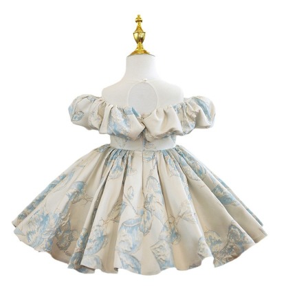 Jacquard Split Joint Short Sleeve Midi Dresses - image 4