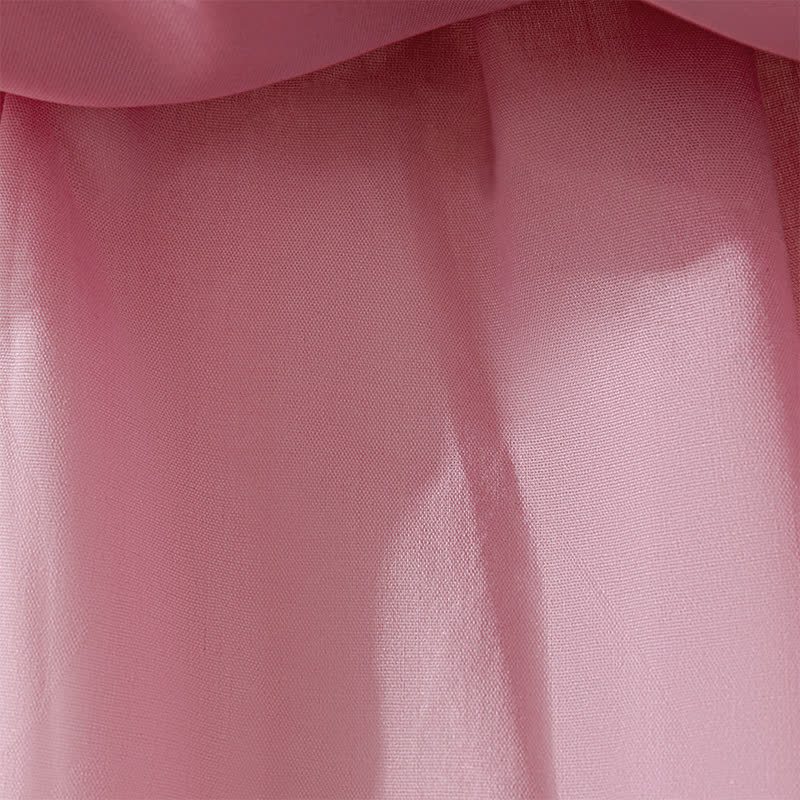 Mesh Lace Bow Long Sleeve Maxi Dresses - image 8