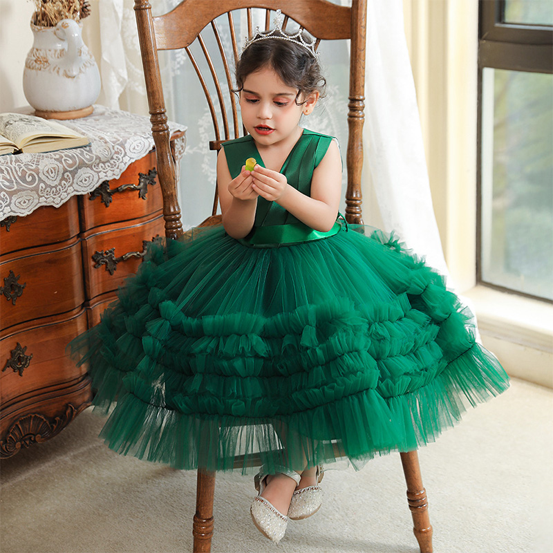 Mesh Bow Folds Sleeveless Mid-long Dresses - image 35
