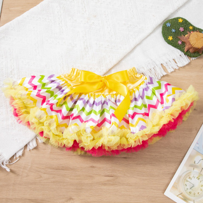 Jersey&Mesh Bow Embroidery Short Sleeve Short 3-piece Set - image 7