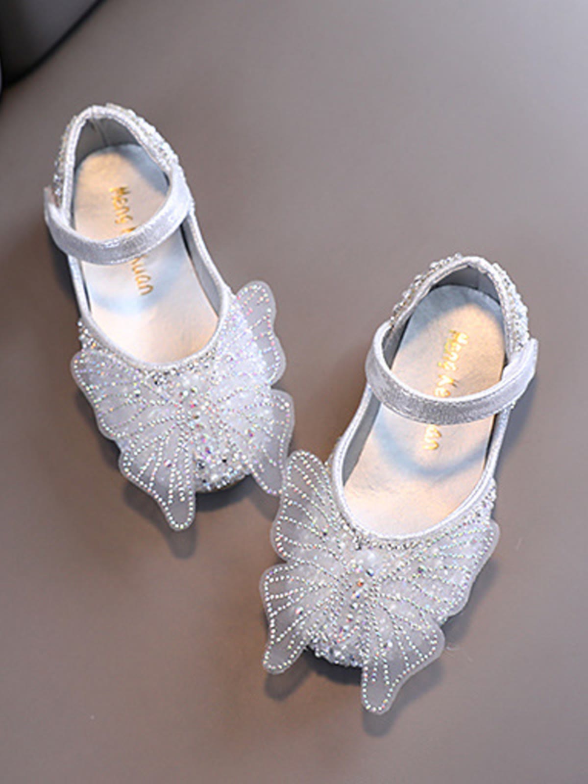 Solid Rhinestones Round Toe Mary Janes - image 9