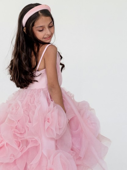 Organza Rosette Sleeveless Maxi Dresses - image 11