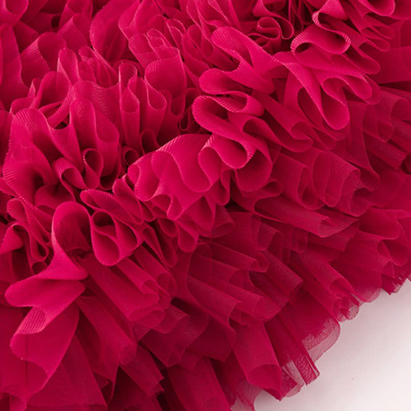 Twill & Mesh  Sleeveless Mid-long Dresses - image 34