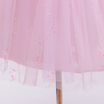 Mesh Sequins Sleeveless Mid-long Dresses - image 7