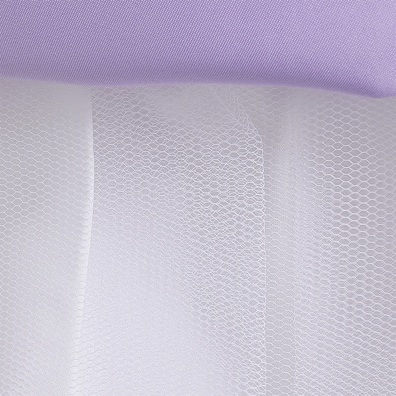 Satin & Mesh Rosette Sleeveless Mid-long Dresses - image 59