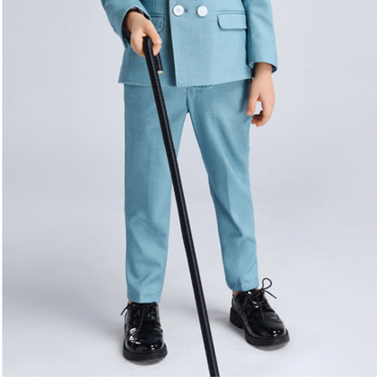 Chemical Fiber Blend Button Long Sleeve Regular Six-piece Formal Suit - image 13