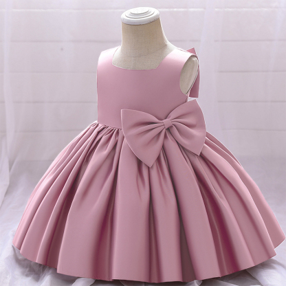 Satin Bow Sleeveless Maxi Dresses - image 14