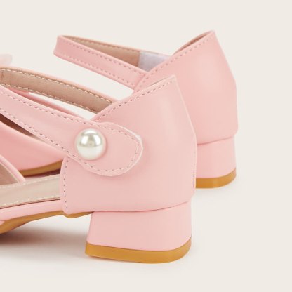 Solid Rosette Square Toe Mary Janes - image 6
