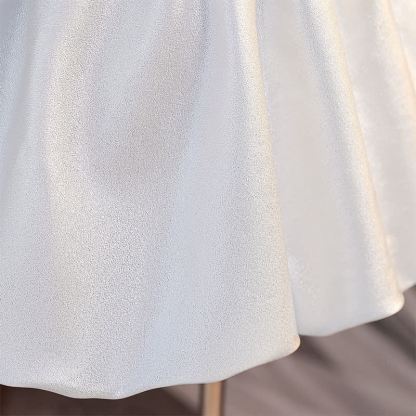 Silk-blend Bow Sleeveless Short Dresses - image 8
